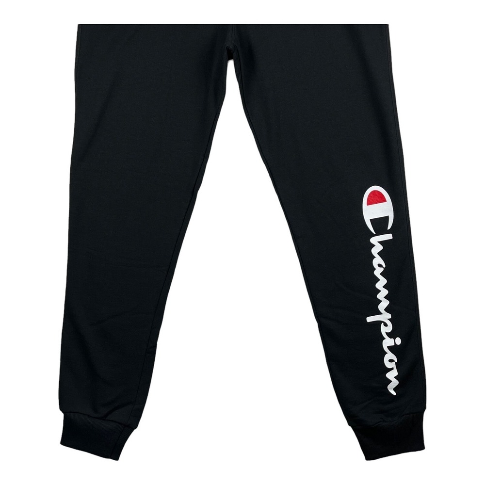 Champion PowerBlend Mens Fleece Jogger Pants Size M‎ (30x33) Navy Blue Graphic - Picture 4 of 8